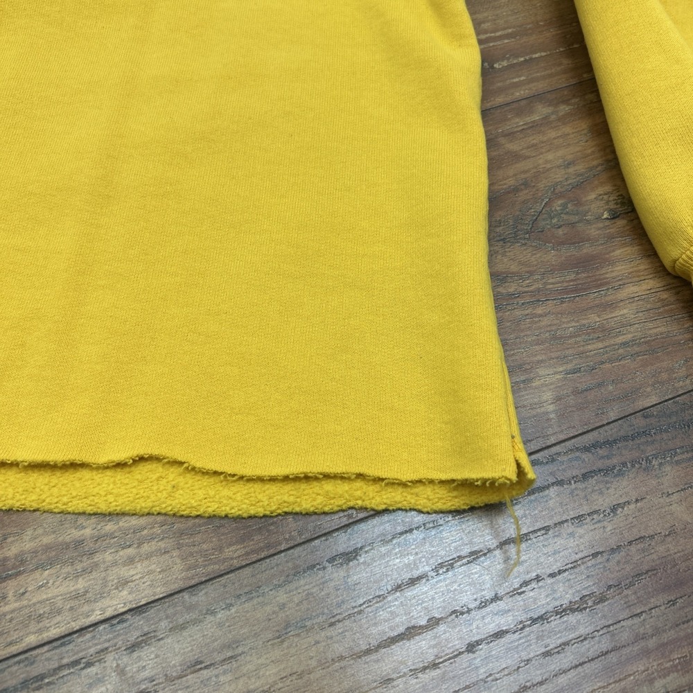 Vtg 80s Dodger Missouri Tigers Mizzou NCAA Crewneck Sweatshirt Gold LRG *Cropped - Picture 16 of 16